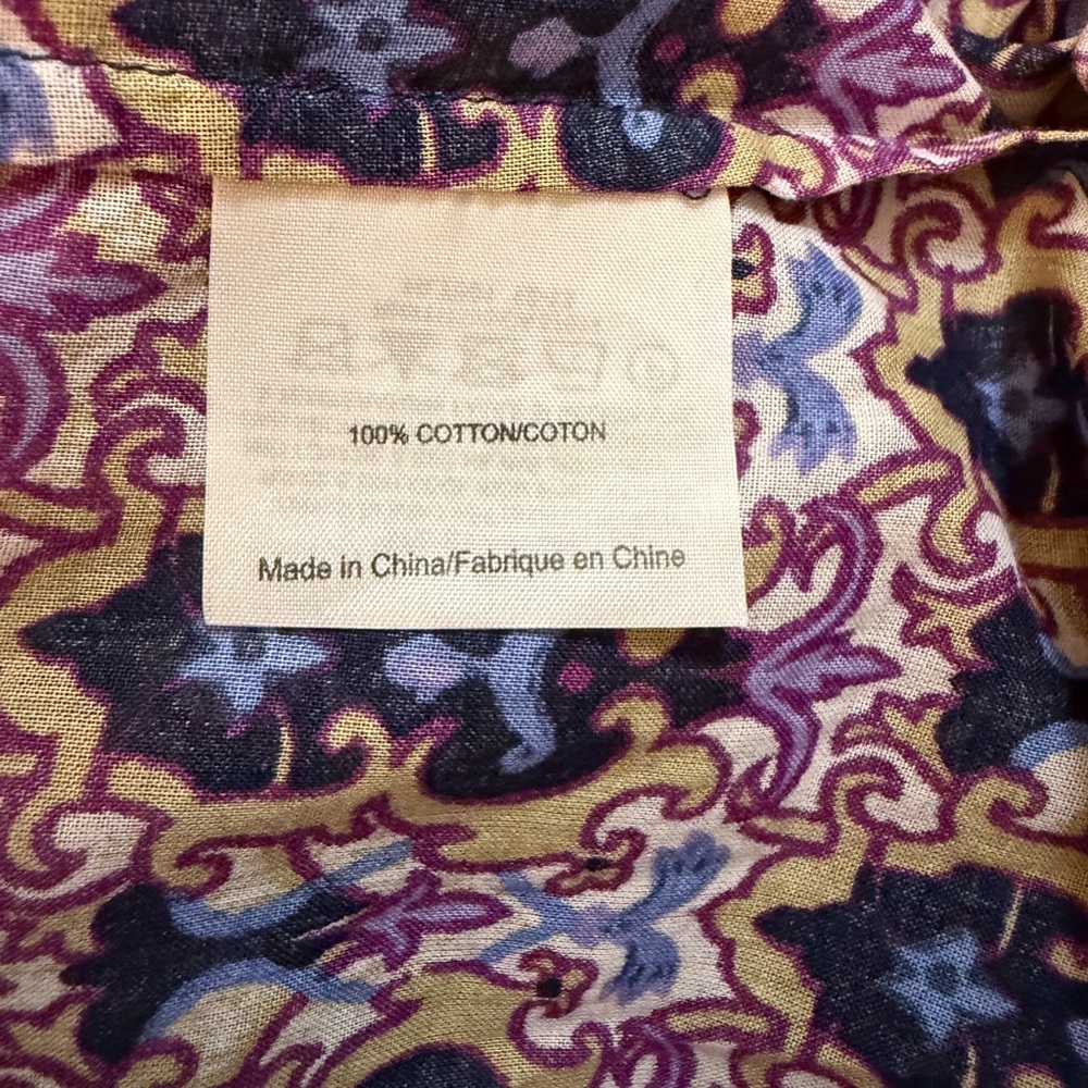 Tory Burch Purple Patterned Button Down Shirt - image 6